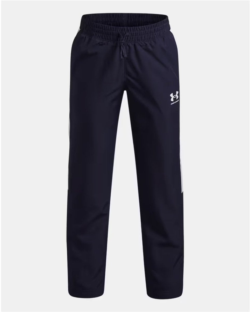 Under Armour Jungen-Sporthose UA B Rival WVN Pant-Blu – Midnight Navy – Weiß