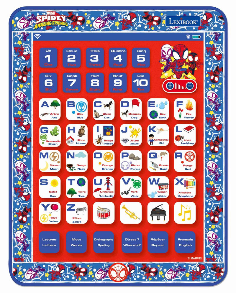 Lexibook tablette éducative bilingue spidey auf französisch und englisch