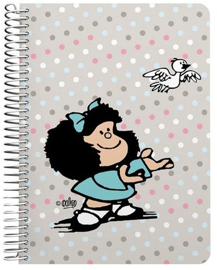 Mafalda-Schrift Vogel mehrfarbig Quarto 80 Blatt