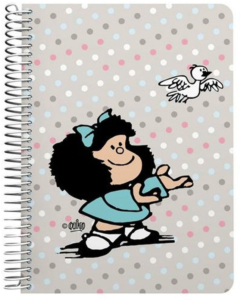 Mafalda-Schrift Vogel mehrfarbig Quarto 80 Blatt