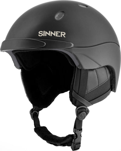 Sinner Titan Unisex-Skihelm – Mattschwarz – Größe L, 59–62 cm