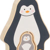 Goki Holzpuzzle stehender Pinguin, 2tlg.