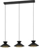 Eglo Grizedale Hängelampe – E27 – 96 cm – Schwarz|Gold – Stahl