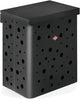 Wesco Wäschekorb Duo 1 mit Einsatz | 64 Liter | Duo-Wäschebox (2x32 Liter) | Metall - Graphit matt | Wäschekorb