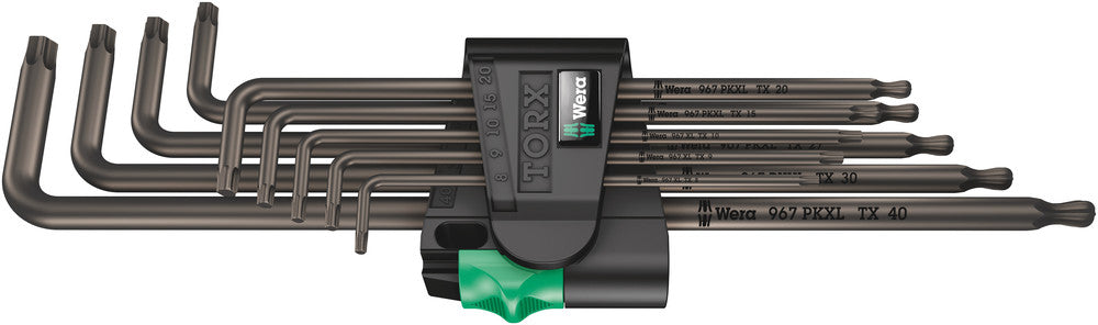 Wera 967 9 tx xl 1 Torx® Winkelschlüsselsatz, lang, 9-teilig - 1 Stück(e) - 05024460001
