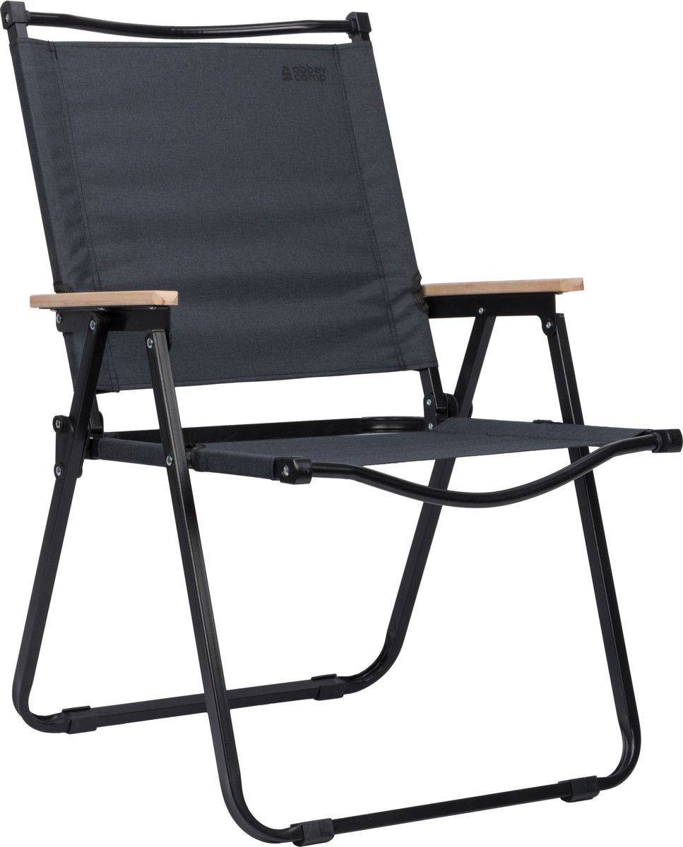 Abbey Camp faltbarer Campingstuhl – 62 x 54 x 85 cm – Grau