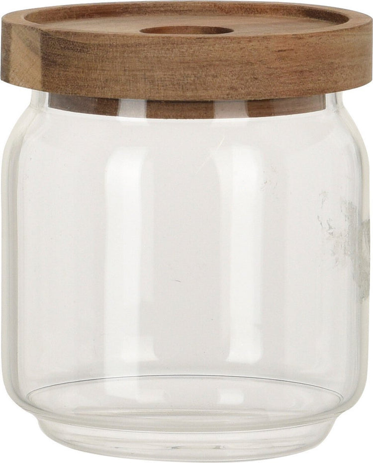Ausgezeichnetes Vorratsglas für Haushaltswaren – transparentes Glas – mit Deckel – 400 ml – Vorratsdose – Vorratsdosen mit luftdichtem Deckel – Maße: 9 x 10 cm