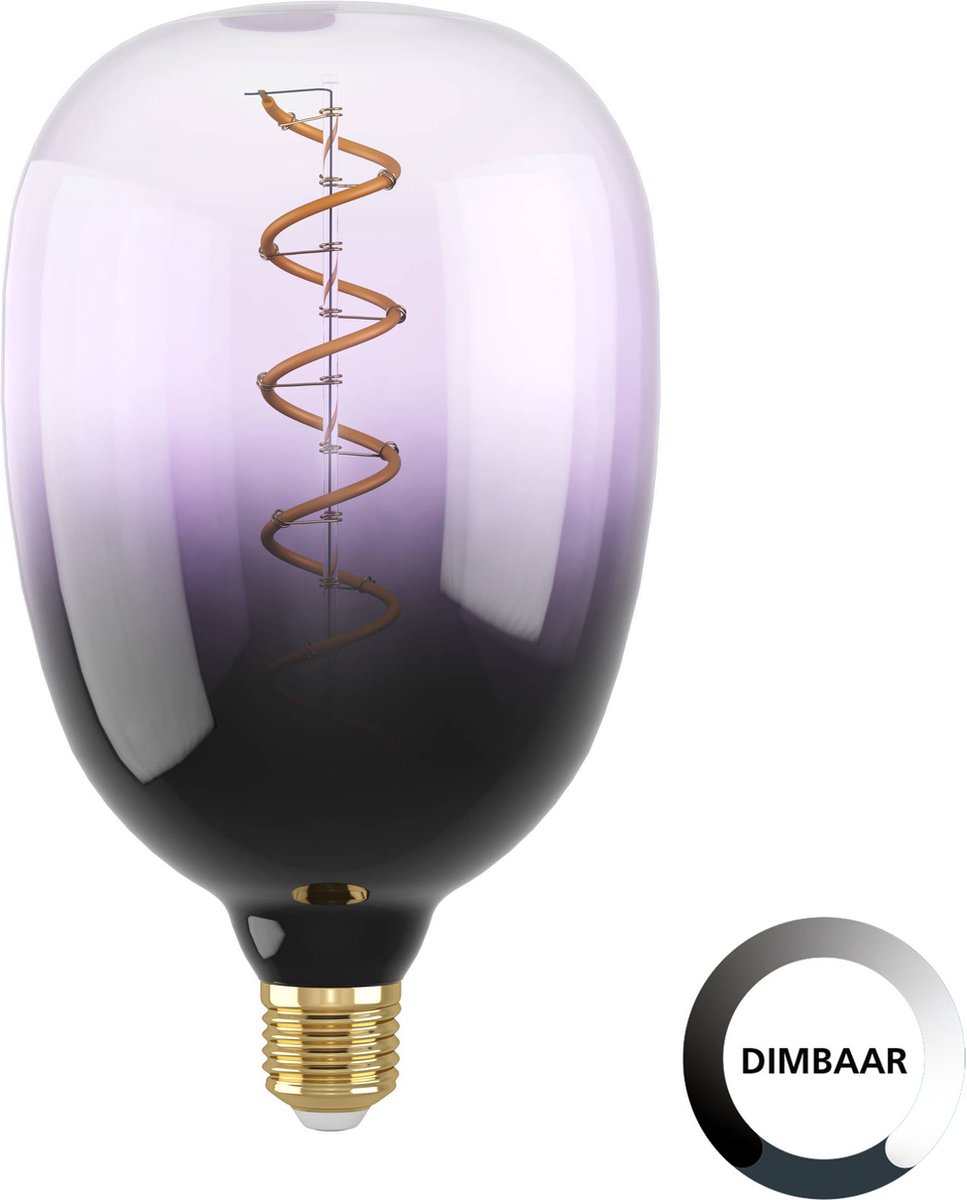 Eglo LED-Lampe - E27 - ø 12 cm - T120 - lila - 1800k - dimmbar