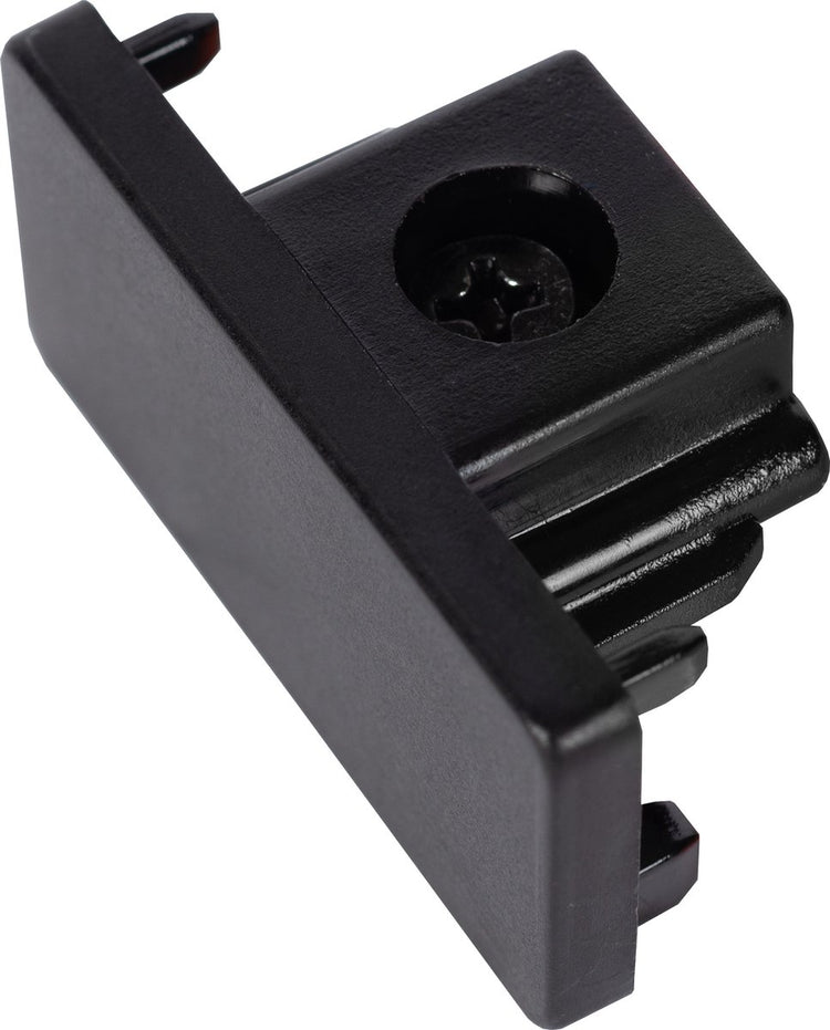 Lucide Schienenendkappe – 1-Phasen-Schienensystem-Schienenbeleuchtung – 2er-Set – Schwarz (Verlängerung)