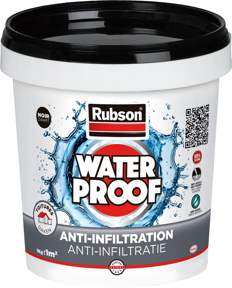Rubson 1009516 – Anti-Infiltration schwarz 1 kg | 4 Stück