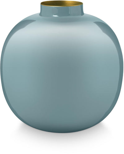 Pip Studio - Vase - Hellblau - Metall - 22x23cm