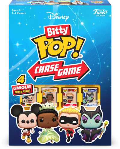 Funko-Spiele Bitty Pop! Verfolgungsspiel Disney – Brettspiel – mit einzigartigen Disney-Funko-Pops! - auf Englisch!