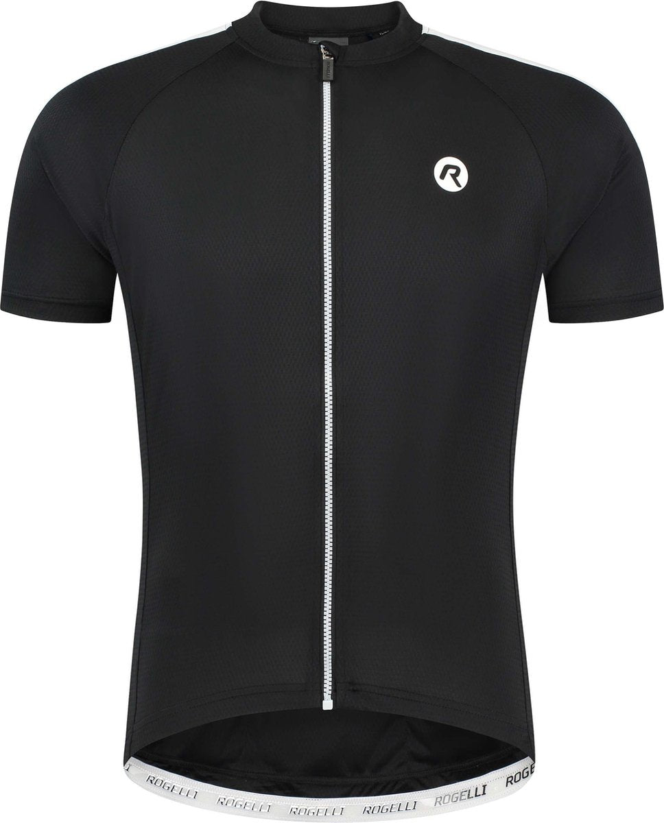 Rogelli Explore Radtrikot Herren – Kurzarm – Schwarz und Weiß – L