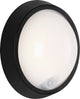 Briloner Helsinki - Außenbeleuchtung - LED-Wandleuchte - mit Bewegungssensor - 12 W - IP44 - ø17 cm - Schwarz