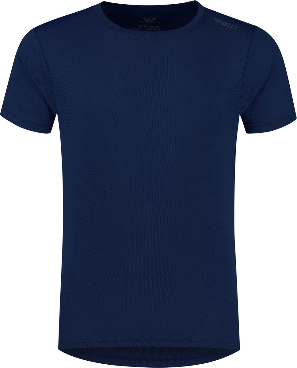 Rogelli Promo Laufshirt Herren – Kurzarm – Dunkelblau – XL