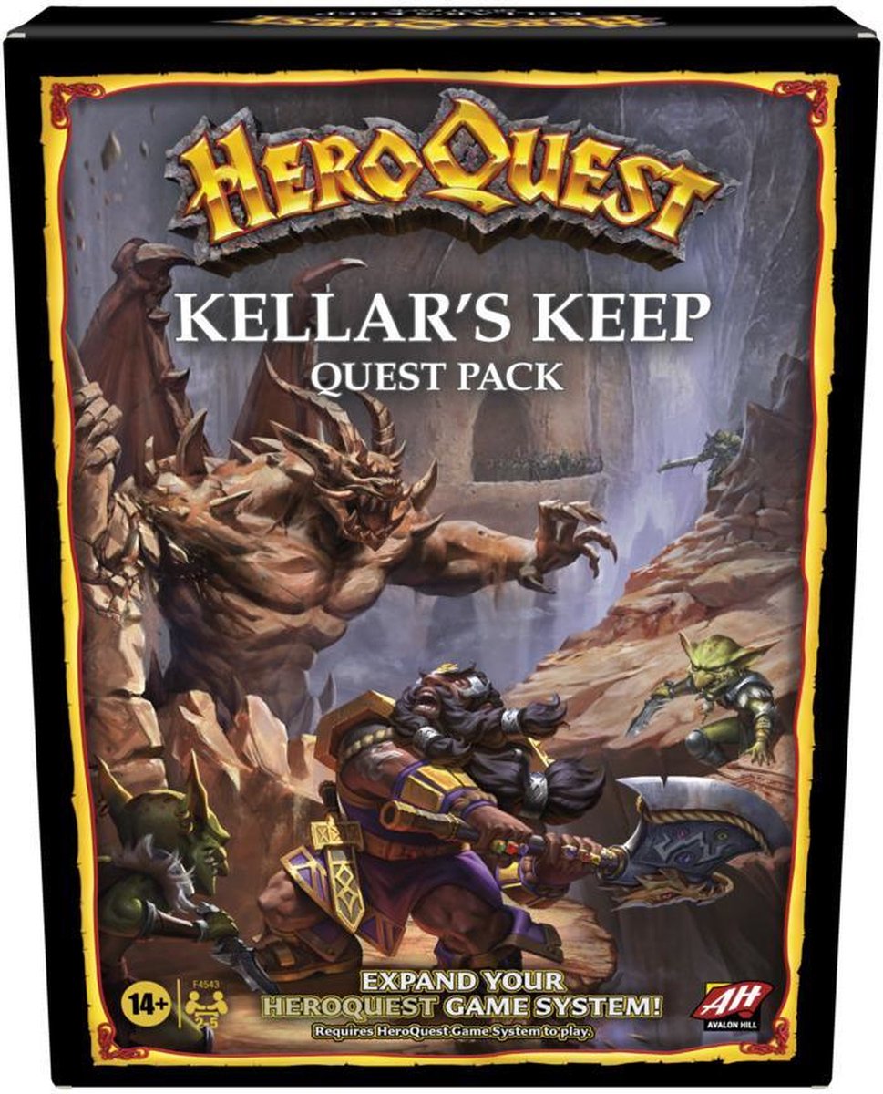 Hasbro Gaming Avalon Hill Heroquest Kellar's Keep Erweiterung – Partyspiel
