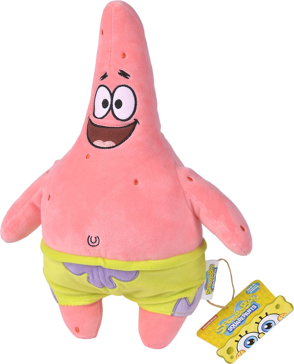 Simba Spongebob Schwammkopf Kuscheltierfigur Patrick 35 cm Kuscheltiere