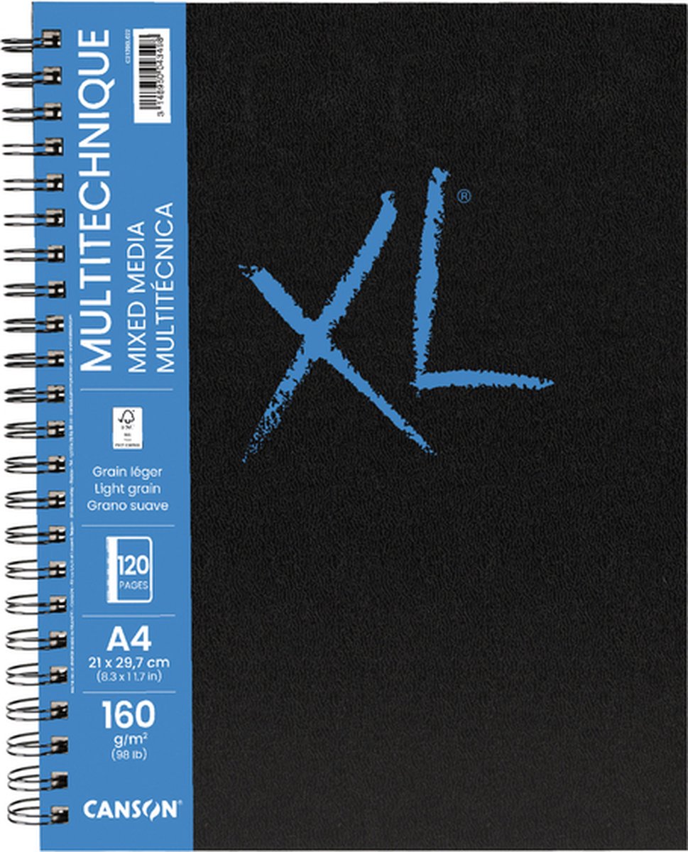 Canson - Skizzenbuch Mix Media XL A4 60V 160gr Spirale