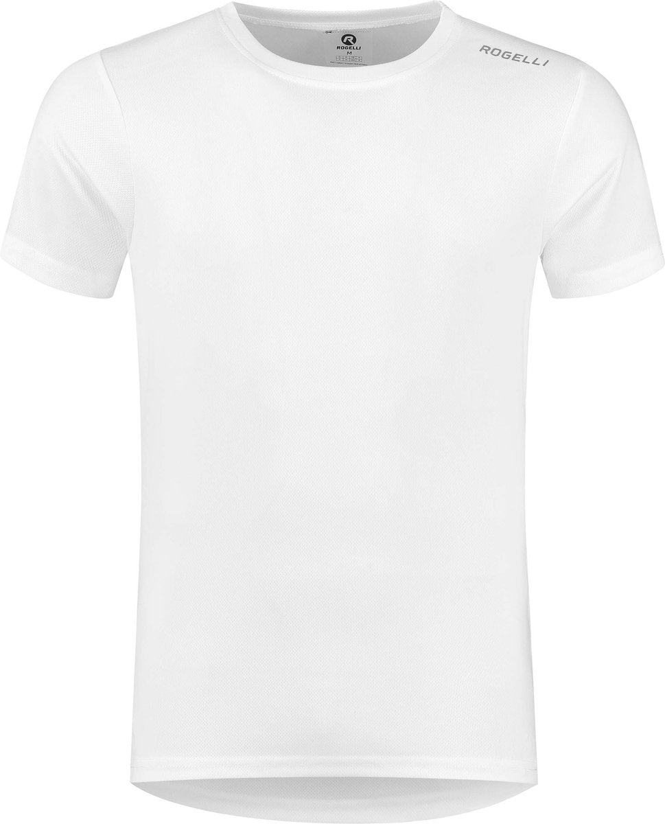 Rogelli Promo Laufshirt Herren – Kurzarm – Weiß – S