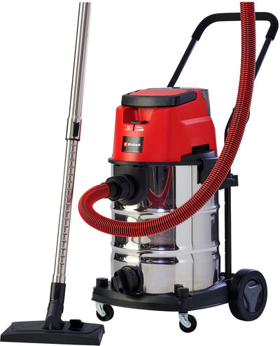 Einhell Akku-Nass-Trockensauger TE-VC 36 30 Li S Solo – Power X-Change – 36 V Li-Ion – 30 l – Eco-Boost-Modus – 100 150 mbar – Blasfunktion – Premium-Saugschlauch – inkl. 8-teiliges Zubehörset - exkl. Akku und Ladegerät