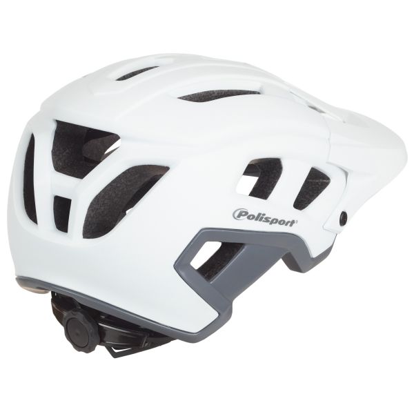 Polisport Mountain Pro Fahrradhelm M 55-58 cm Weiß grau
