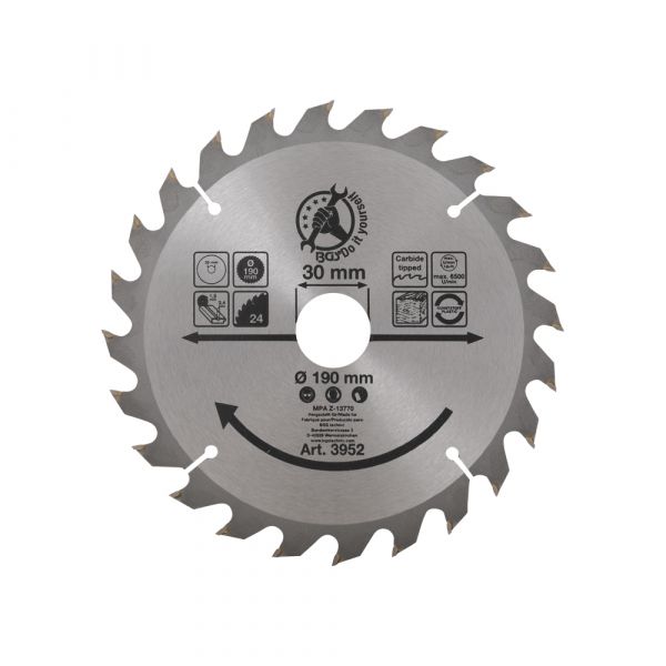 Sägeblatt 190 mm, 24 Zähne
