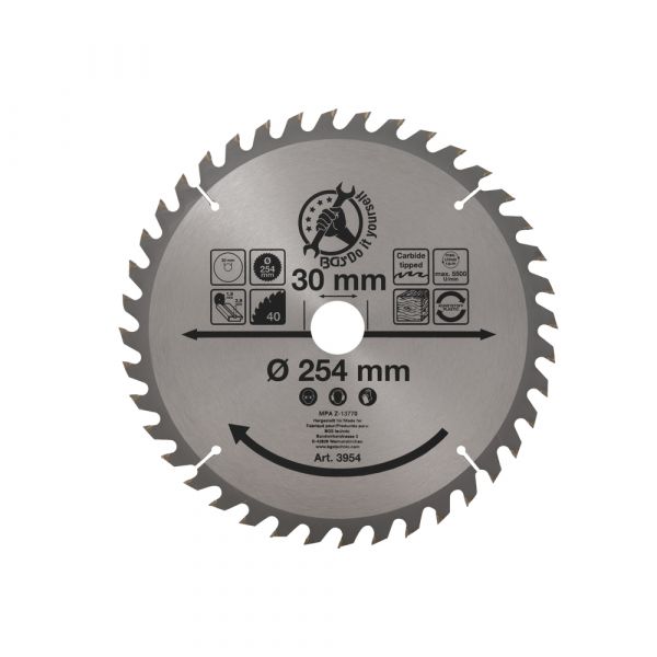 Sägeblatt 254 mm, 40 Zähne