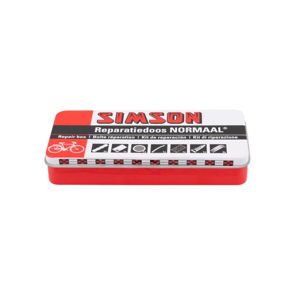 Reparaturbox Normal 8 x 6 cm Aluminium rot 10-teilig