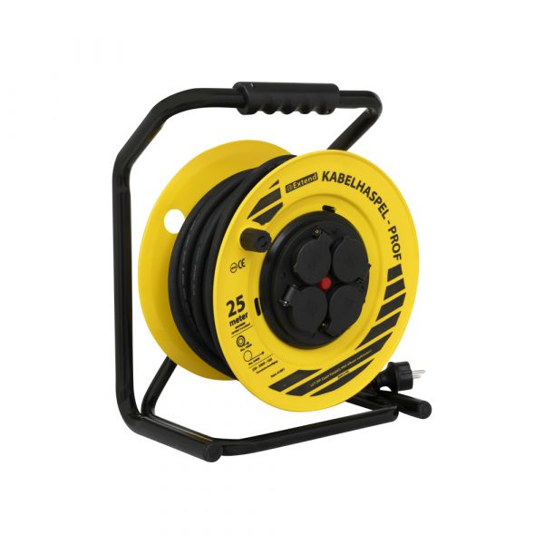 Kabelrollen professionell 25m. 3x2,5 mm. Neo.