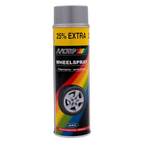 Silberner Felgenlack Dose 500 ml. Motiv