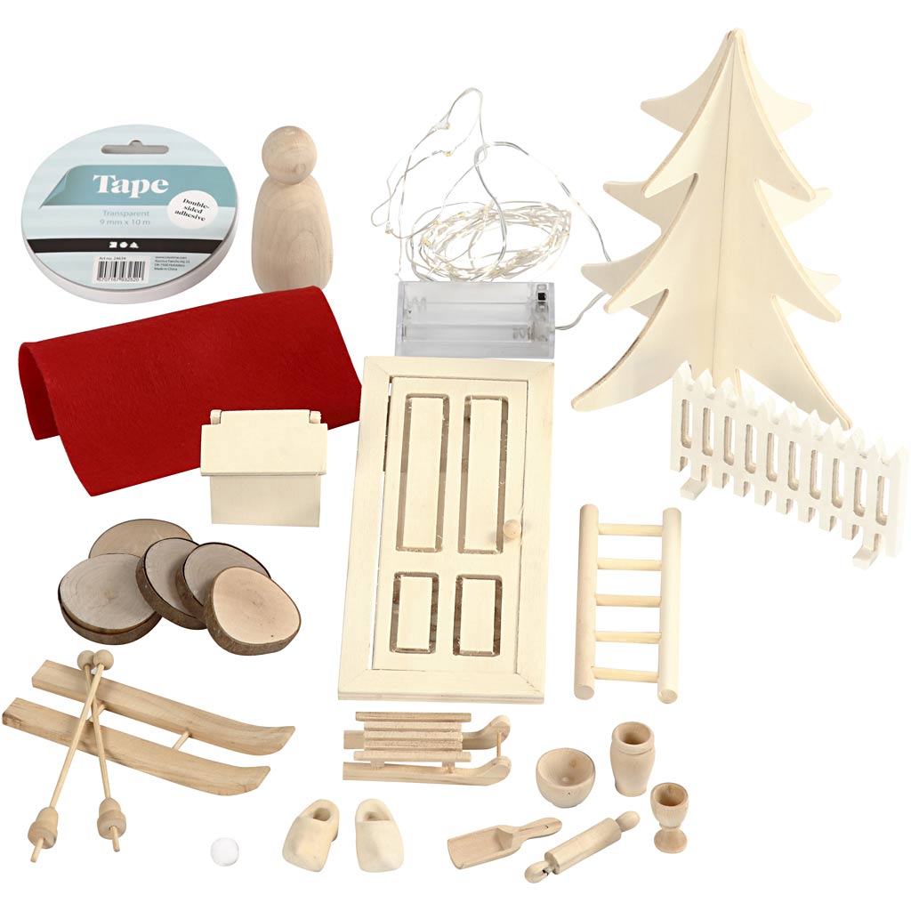 Creativ Company Zwergen-Türset, 1 Set