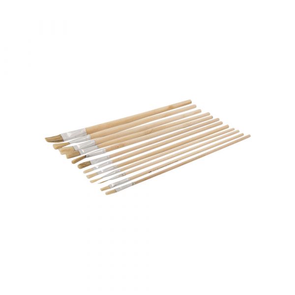 Pinselset 12 Stück flach