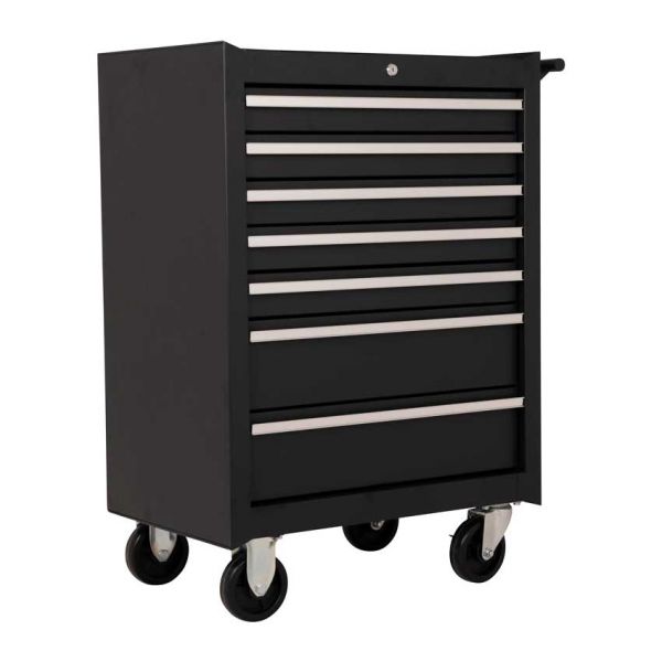 Werkzeugwagen 7 Schubladen schwarz