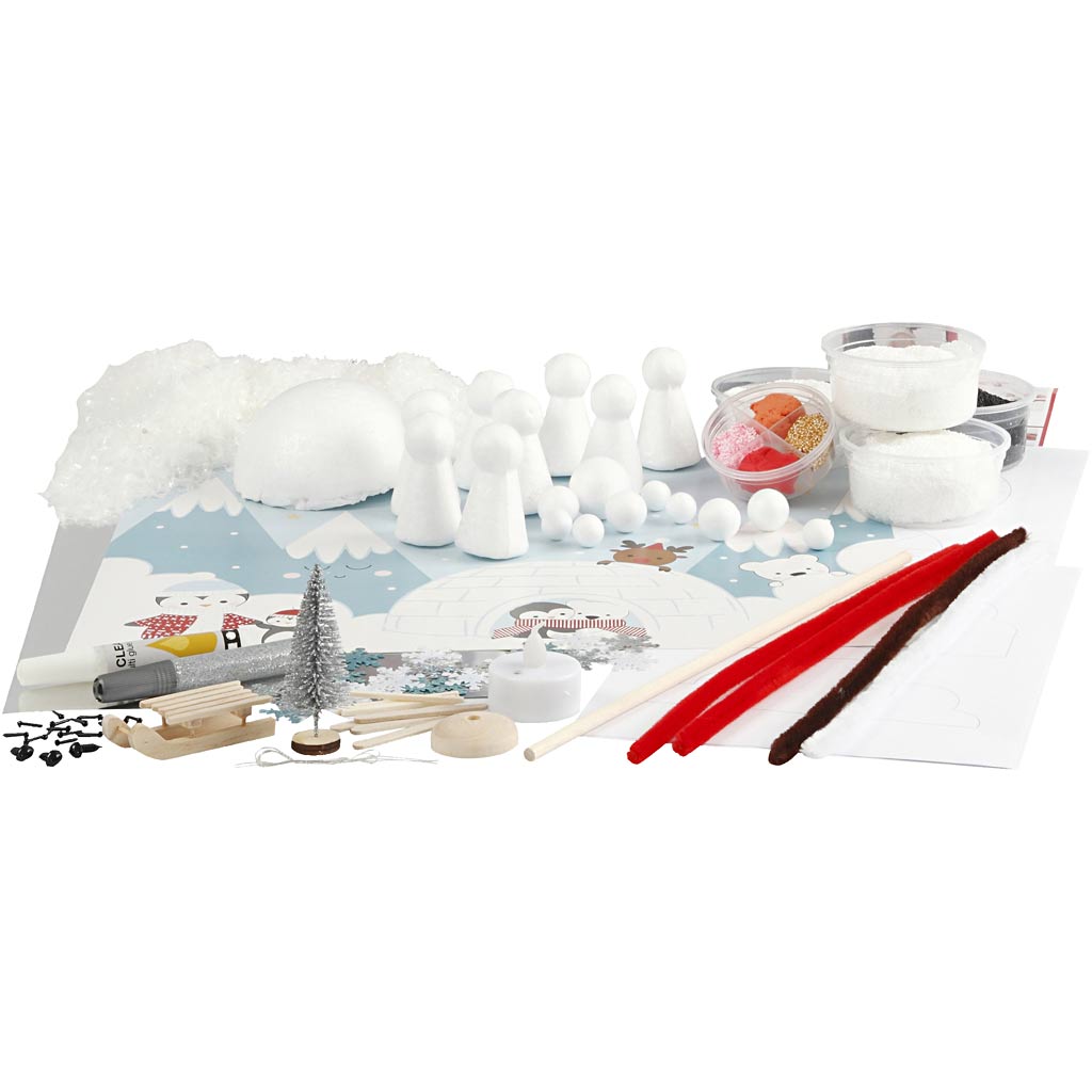 Creativ Company Materialset für ein Winterwunderland, 1 Box