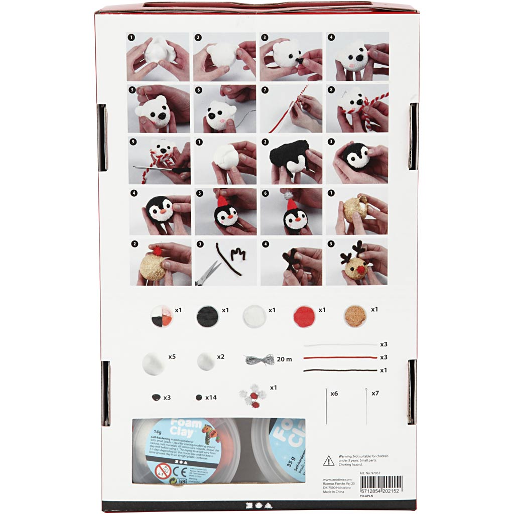 Hobby-Set zum Modellieren von Schaumton, 1 Set