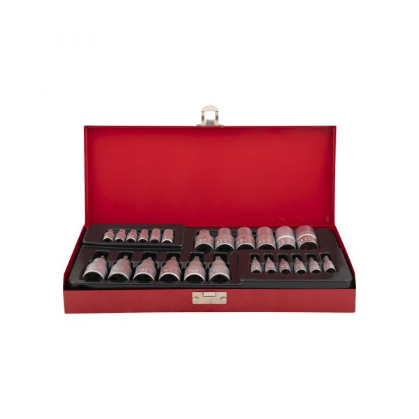 Stecknuss+Bitsatz 25-tlg. 1 4 +1 2 TORX