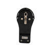 Stecker extra flach schwarz