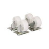 4 x 50 mm Lenkrolle. Weiss
