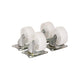 4 x 50 mm Lenkrolle. Weiss