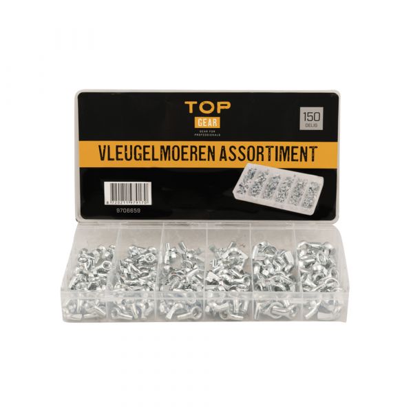 Flügelmuttern Arsch. 150 dlg.