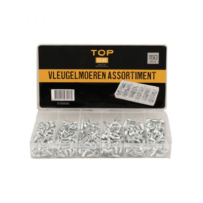 Flügelmuttern Arsch. 150 dlg.