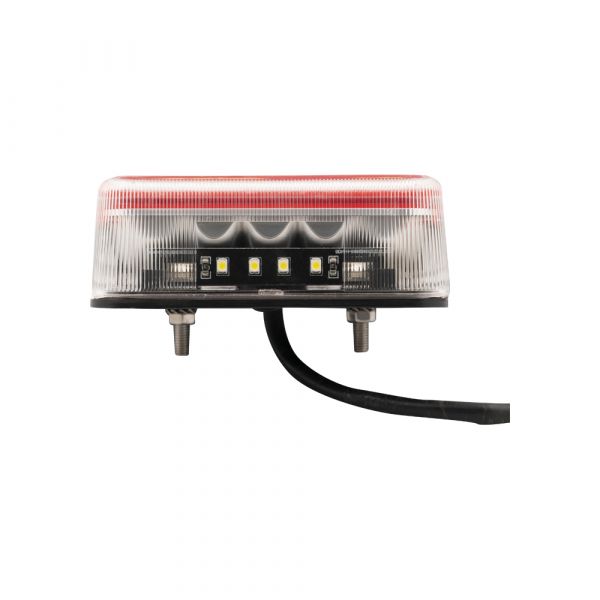 Trailerarer Trailereck Heckleuchte 10 x 10 cm. LED weiß l = r