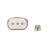 Fahrradlampe 3 LEDs Weiß - afbeelding 1