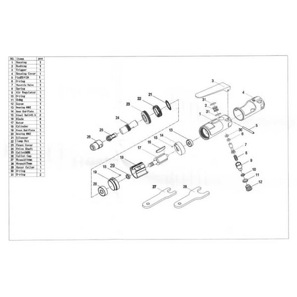 Stiftmühle pneumatisch
