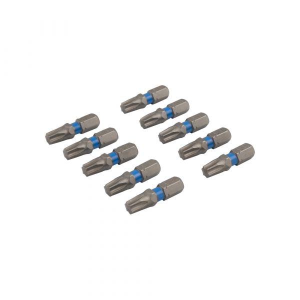 Schraubenbit 25 mm TX-30 Blau 10x