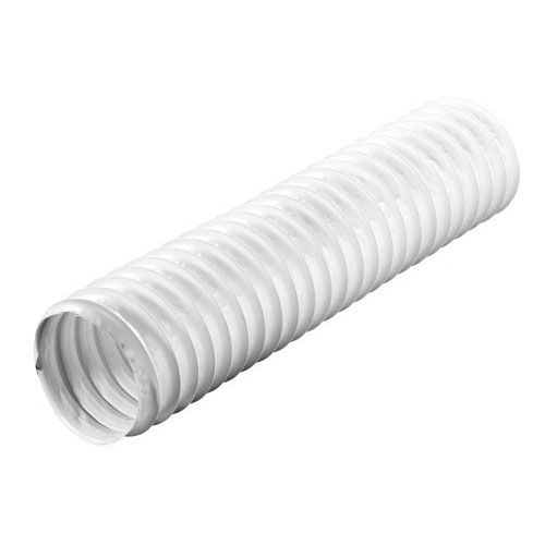 Schlauch flexibler PVC weiß 125 mm 2,5 Meter