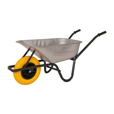 Schubkarre, verzinkter pannensicherer Behälter, 85 Liter
