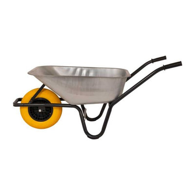 Schubkarre, verzinkter pannensicherer Behälter, 85 Liter