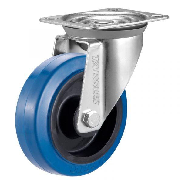Tarsus-Schwenkrad 160 mm. Blau
