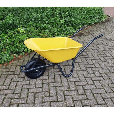 Schubkarre Plastikgelber Behälter 85 Liter HQ.